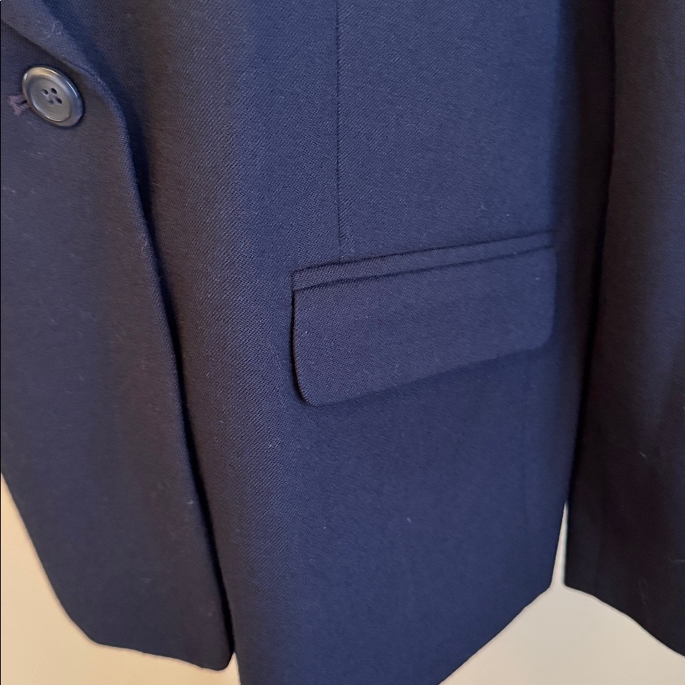 Pendleton Petite Navy Wool Blazer - image 2